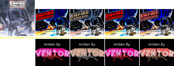 Icons Contained In Install Package - Star Wars: Episode V - The Empire Strikes Back (1980) (610x234), Png Download
