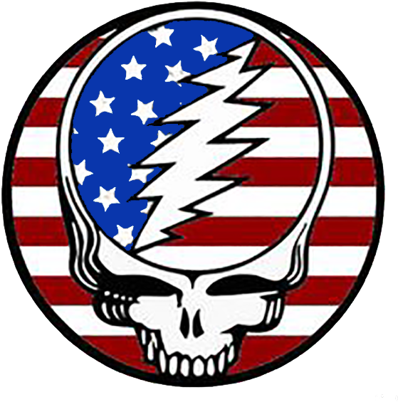 Grateful Dead Logo Png - Steal Your Face American Flag (600x600), Png Download