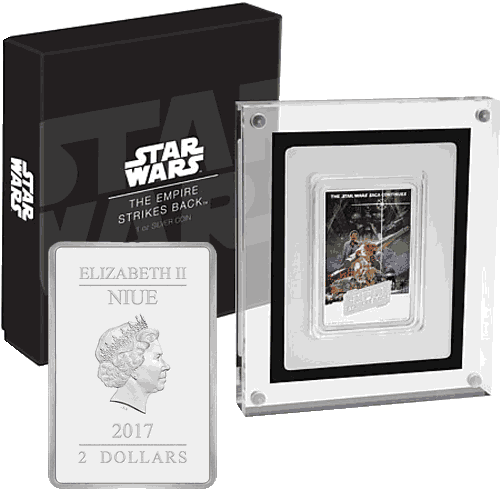 Silver Numismatic Star Wars Empire Strikes Back 1oz - 2017 Star Wars - The Empire Strikes Back 1oz Silver (500x500), Png Download