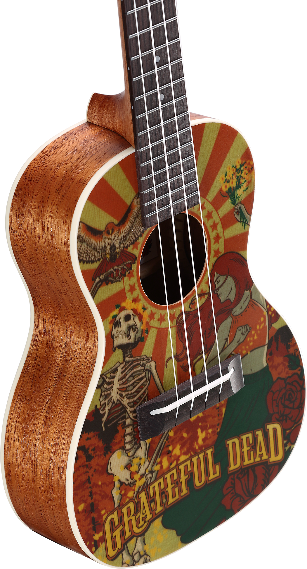 The Alvarez Grateful Dead - Grateful Dead Ukulele (1840x2000), Png Download