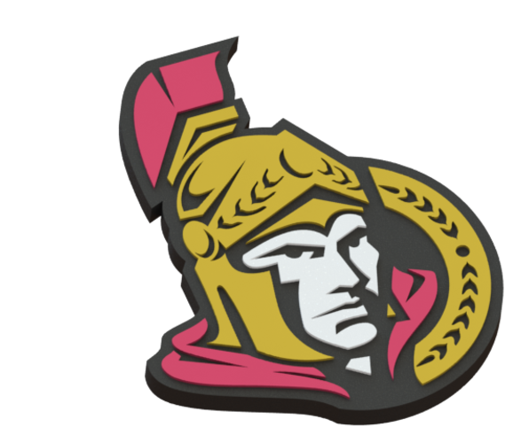 Ottawa Senators Logo 3d Print - Sens Logo 3d Nhl (667x500), Png Download