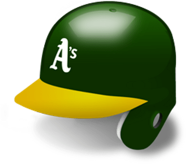 Oakland Athletics Helmet - Mlb Oakland Athletics Replica Mini Baseball Batting (400x400), Png Download