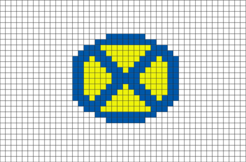 X-men Pixel Art - Pixel Art X Men (480x317), Png Download