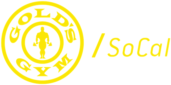 Gold's Gym Socal - Gold's Gym White Logo (600x296), Png Download
