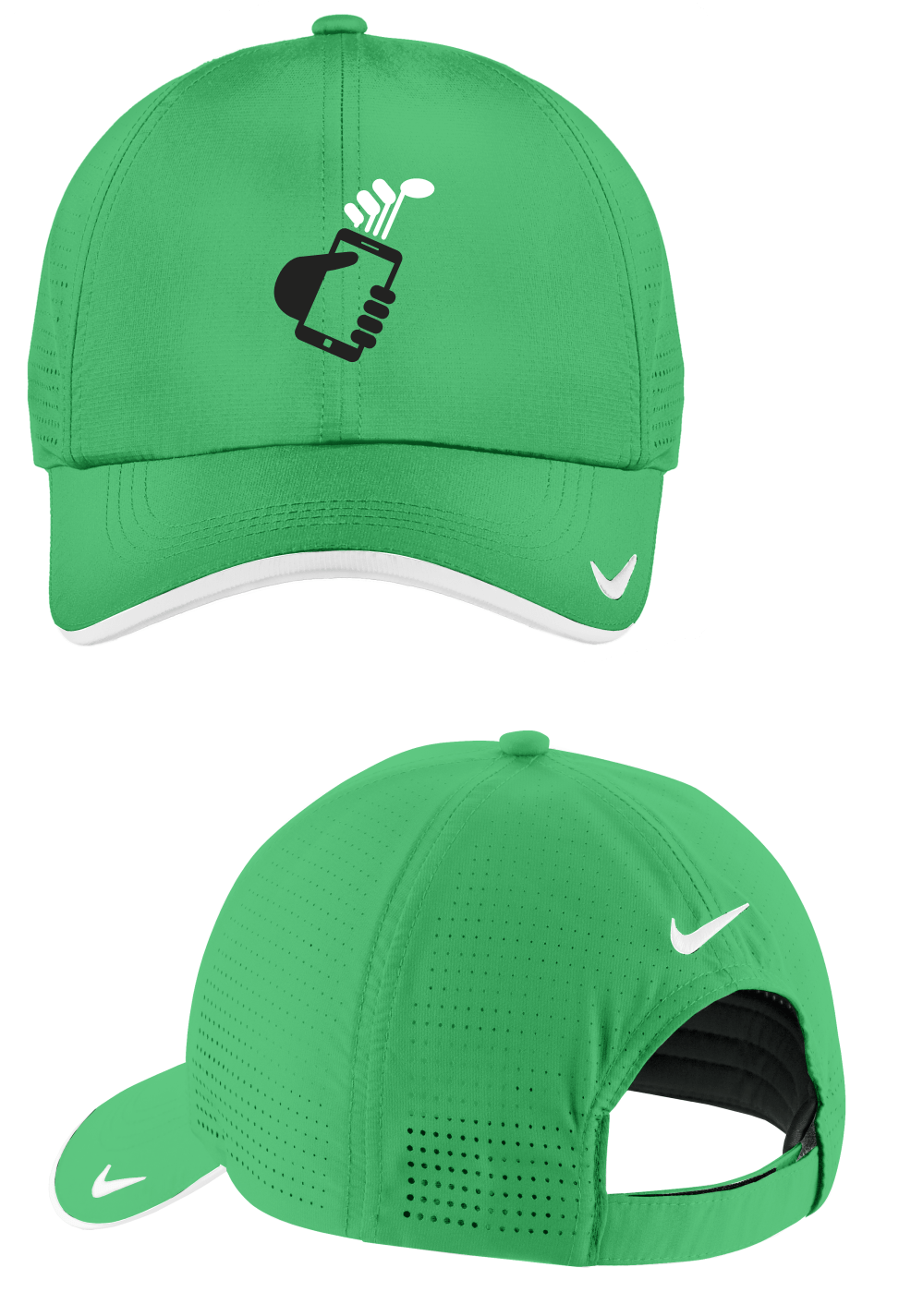 Nike Golf Dri Fit Swoosh Perforated Cap Loopershack - Dri-fit (999x1425), Png Download