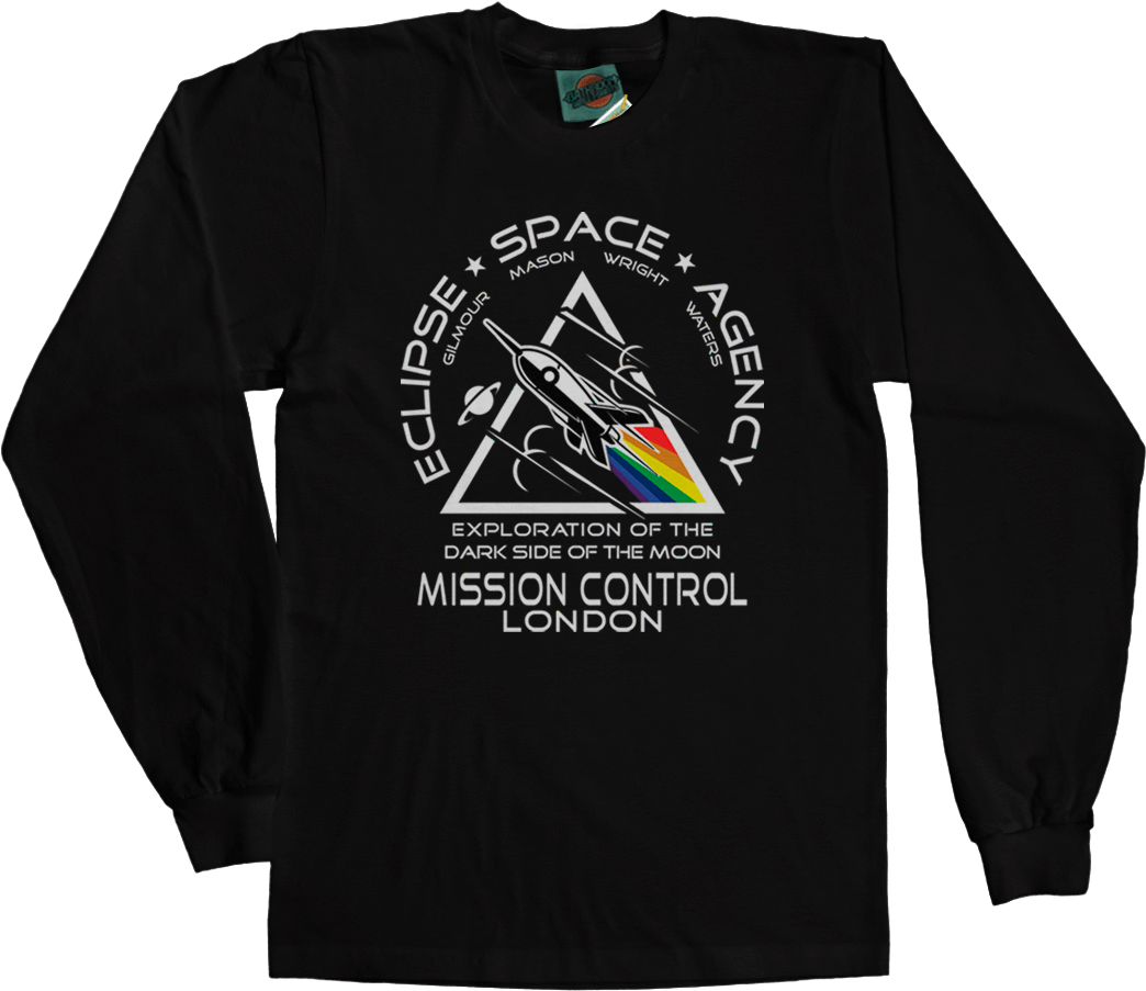 Pink Floyd Inspired Eclipse Space T-shirt - Zappa Muffin Man T Shirt (1134x945), Png Download