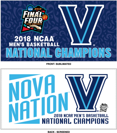 Villanova Wildcats 2018 Ncaa Men's Basketball National - Villanova National Champs 2018 (480x480), Png Download