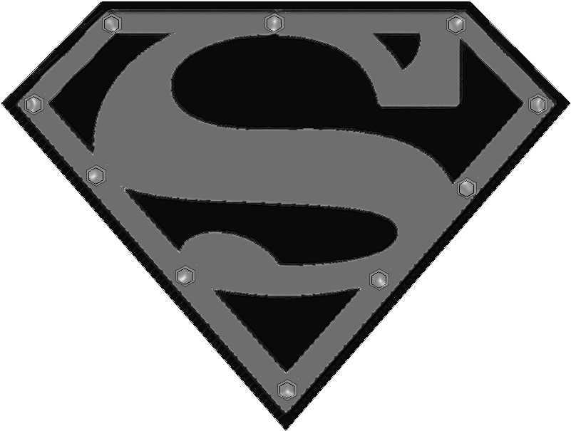 Superman Logo Black And White - Dangerous Goods Class 2.2 (825x626), Png Download