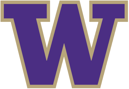 Washington Huskies W Logo (500x346), Png Download