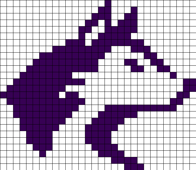 University Of Washington Huskies Perler Bead Pattern - Cool Animal Pixel Art (630x546), Png Download