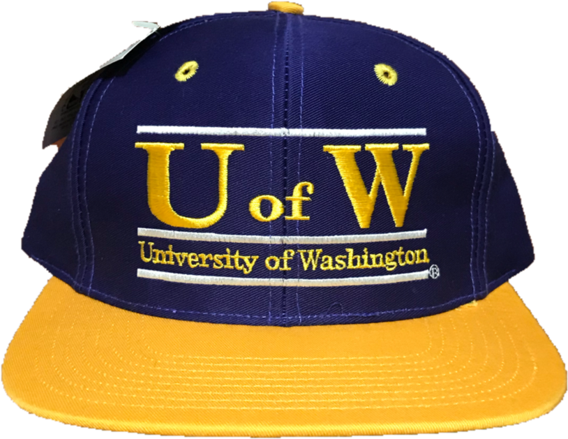 University Of Washington Huskies Vintage Snapback Hat - Baseball Cap (1024x936), Png Download