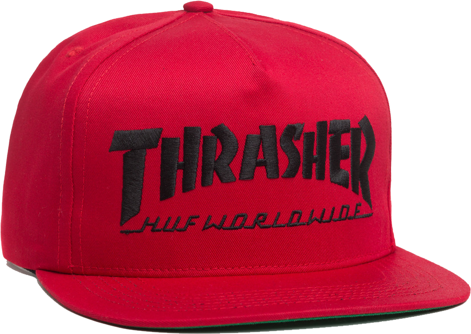 Huf X Thrasher © - Baseball Cap (974x711), Png Download