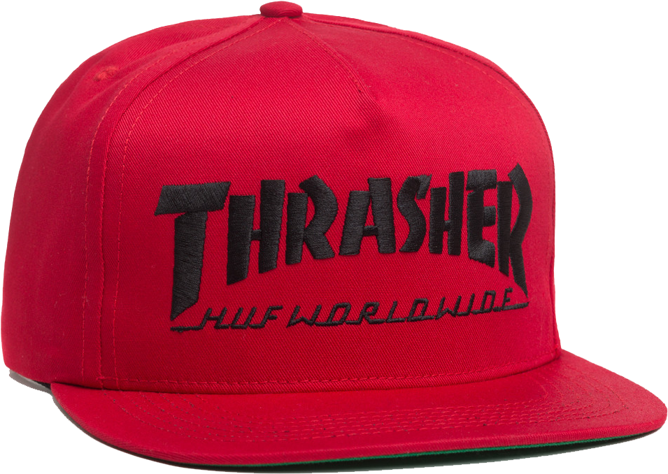 thrasher x huf cap