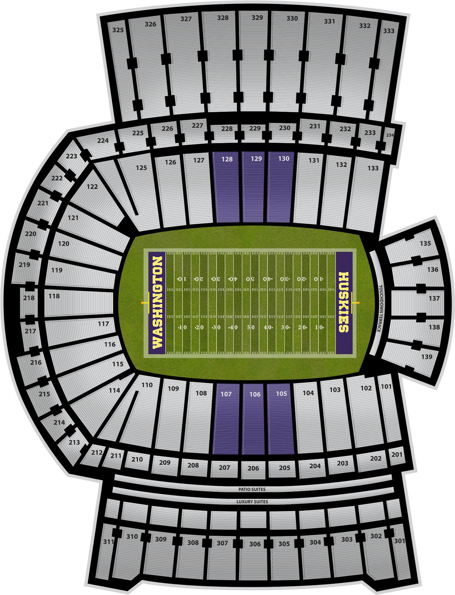 Colorado Football At Washington Football At Husky Stadium - Washington (2560x1936), Png Download