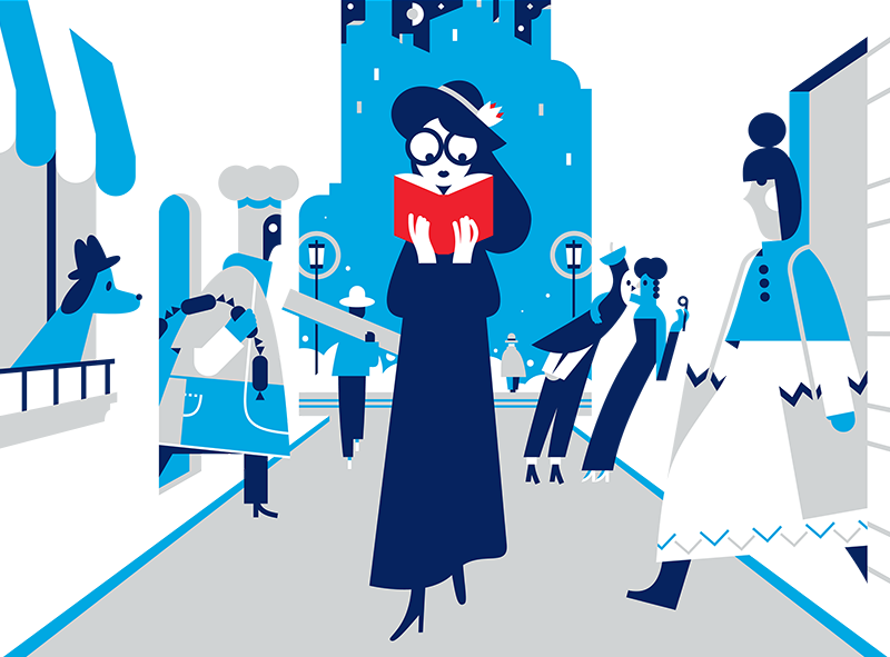 Mural Art And Design For The Warby Parker Store In - Warby Parker Illustrations (800x591), Png Download