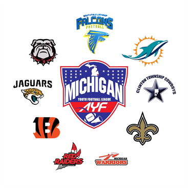 Michigan Youth Football League - Emblem (960x365), Png Download