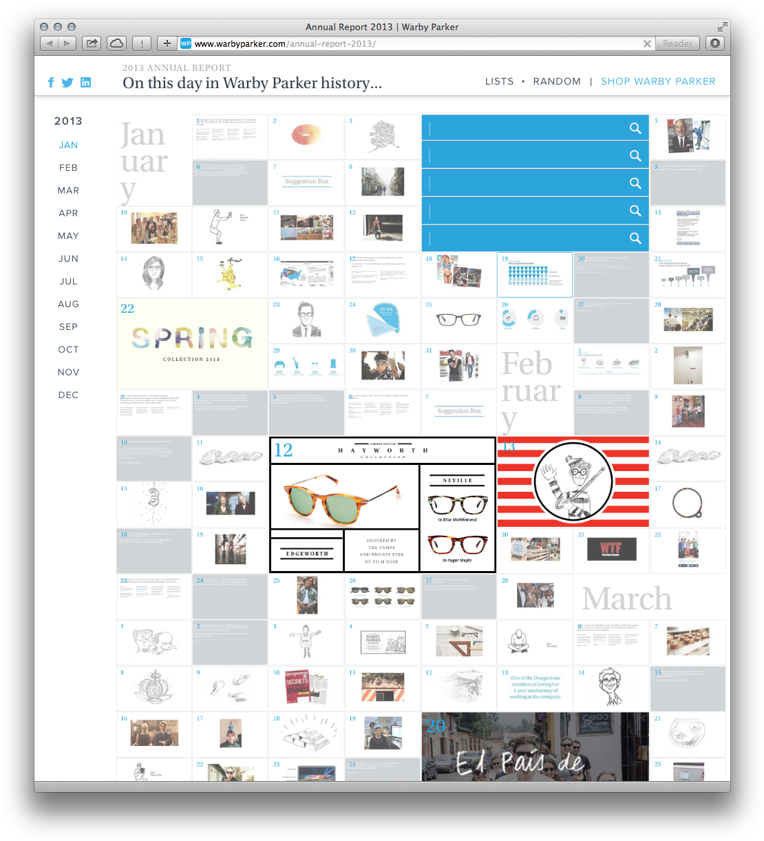 Mslk Warby Parker Annual Report - Warby Parker Infographic Design (1125x1236), Png Download