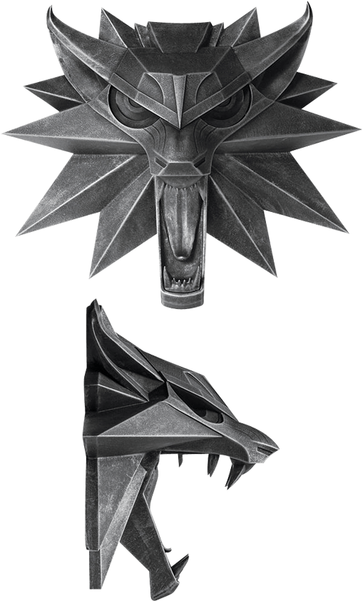 The Witcher 3 Wolf Wall Sculpture - Witcher 3 Wild Hunt Wolf Wall Sculpture (850x850), Png Download