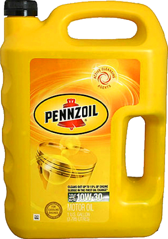 1 Gallon Of 10w-30 Pennzoil Motor Oil - 1 Gallon Of Motor Oil (346x491), Png Download
