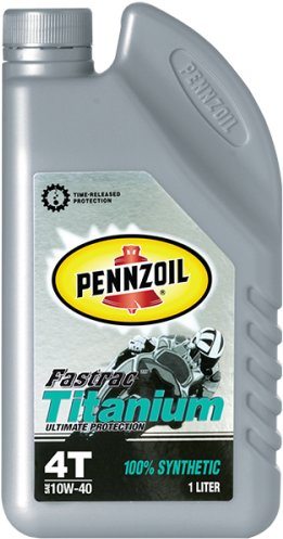 Pennzoil Fastrac Titanium 4t 100% Synthetic Sae 10w-40 - Pennzoil Sae Motor Oil, 10w-30 - 1 Qt Jug (500x500), Png Download