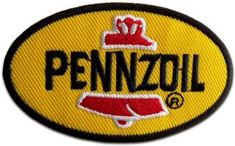Aufnäher / Bügelbild - Aufnäher Bügelbild Pennzoil Logo Racing Gelb 7,6x4,4cm (370x370), Png Download