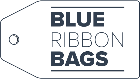 Blue Ribbon Bags Logo - Blue Ribbon Bags (600x343), Png Download