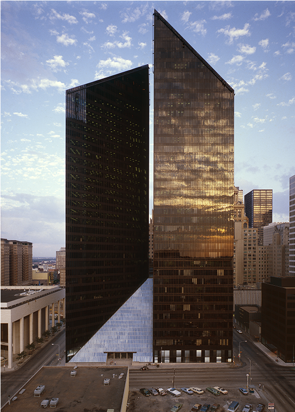 Pennzoil Place - Pennzoil Place Philip Johnson Houston (1000x800), Png Download