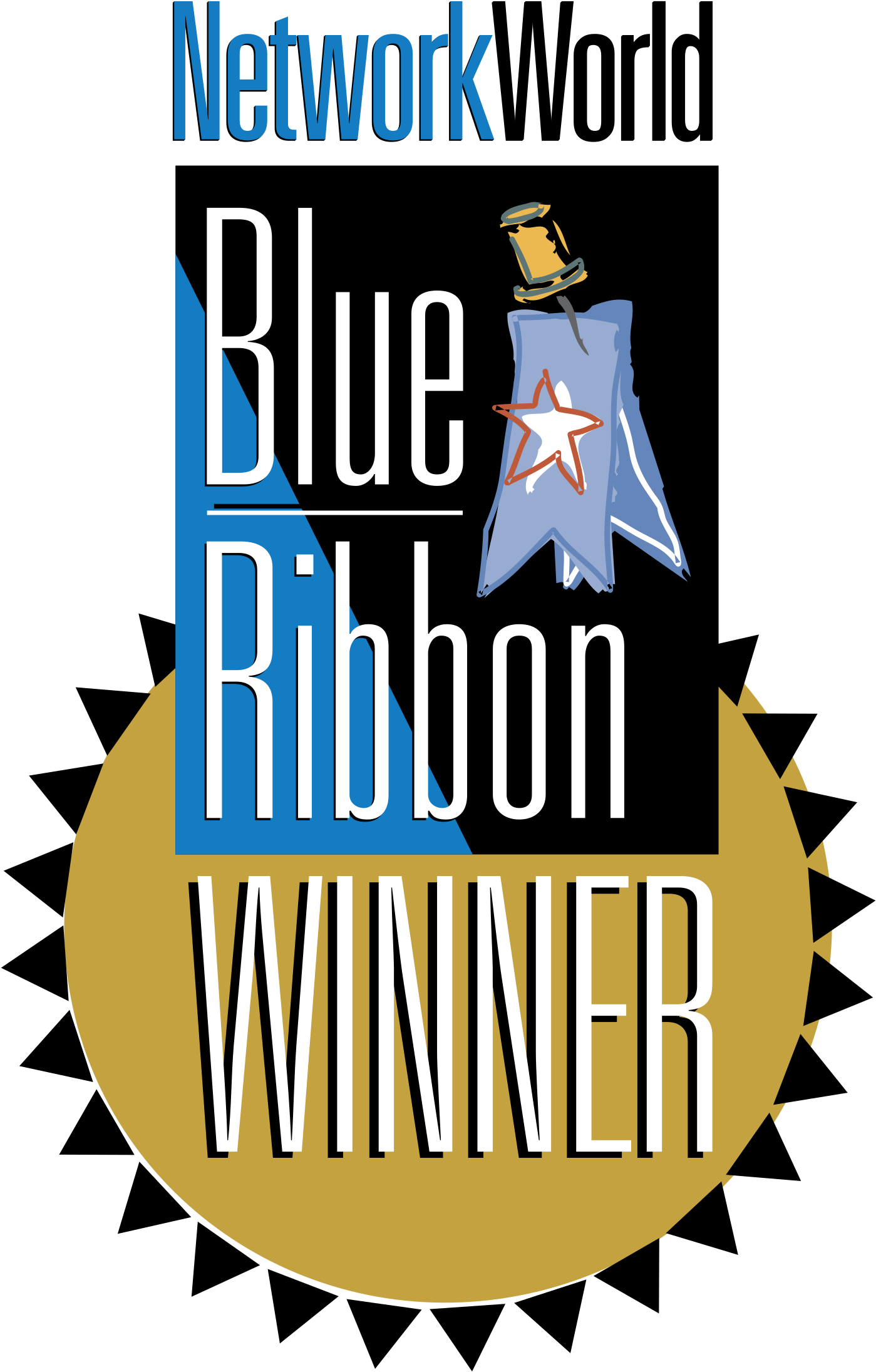 Networkworld Blue Ribbon Winner Logo Png Transparent - Network World (2400x2400), Png Download