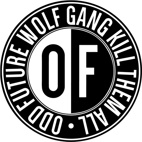 Odd Future Of B&w Circle Logo Sticker (500x667), Png Download