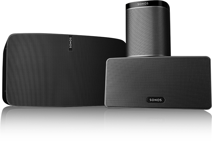 There's A Sonos Speaker That Will Fit Any Room In Your - Sonos Play 1 Play 3 Play 5 (735x491), Png Download