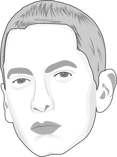 Eminem Caricate Of Eminem By Thecartoonist - Eminem Cartoon Png (374x500), Png Download
