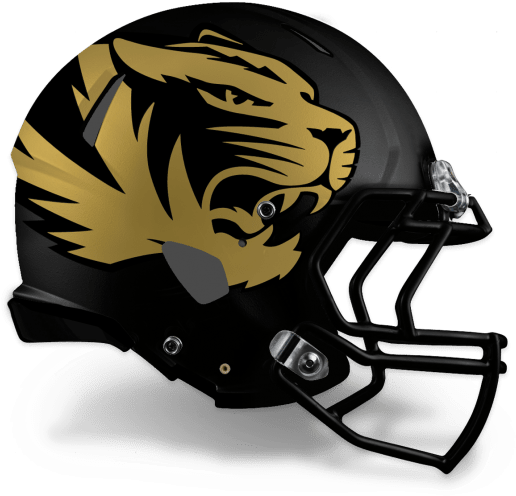 Missouri Tigers Football Helmet (550x535), Png Download