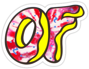 Ofwgkta Donut Wallpaper Odd Future Doughnut Stencil - Odd Future Green Shirt (375x360), Png Download