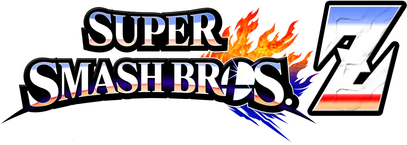 Super Smash Bros Z Revamped Logo By Kingasylus91 Super - Super Smash Bros. For Nintendo 3ds And Wii U (1398x572), Png Download