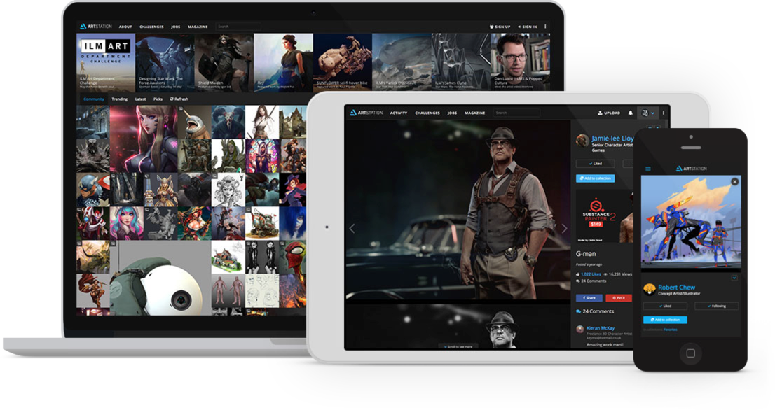 Artstation - Tablet Computer (1106x586), Png Download