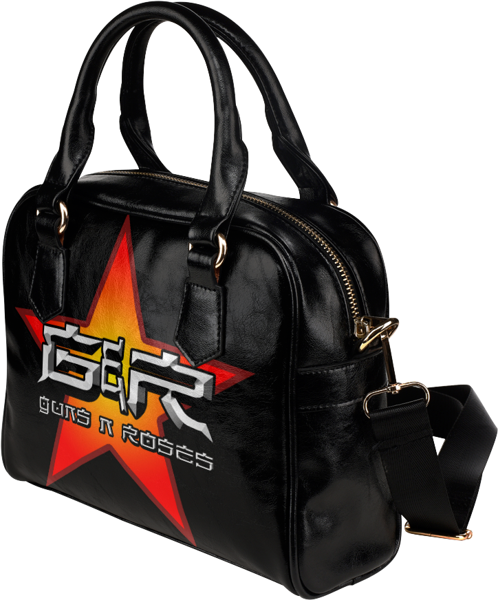 Psylocke Casual Leather Shoulder Bag With Guns N Roses - Pomeranian Dog Women Shoulder Handbag (1000x1000), Png Download