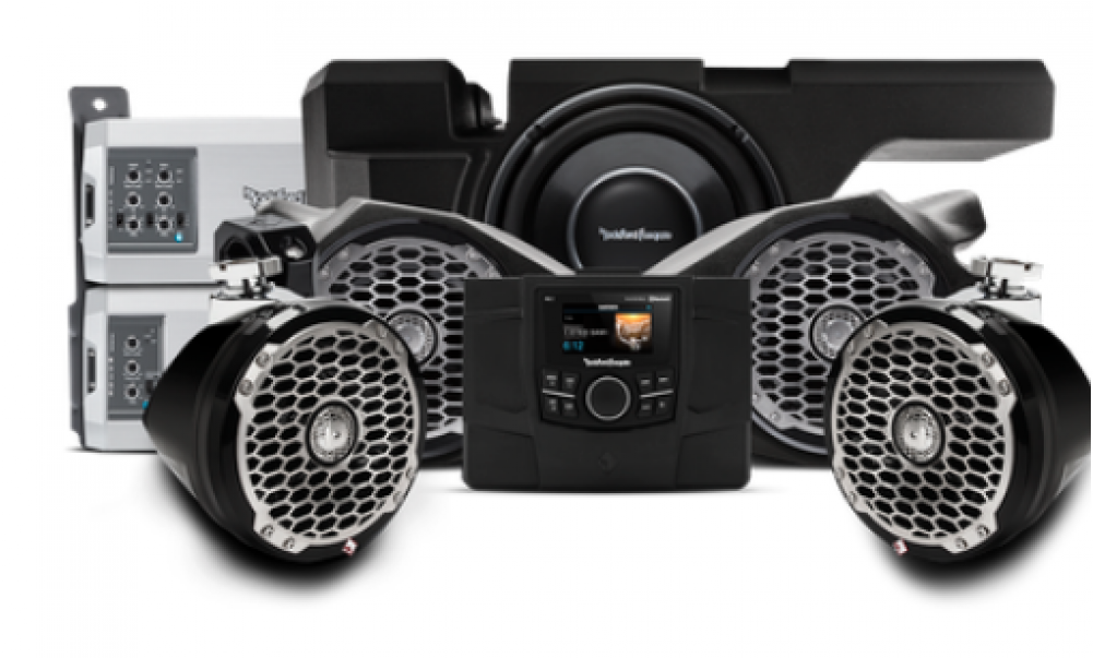 Rockford Fosgate 1,150 Watt Stereo, Front And Rear - (2) Rockford Fosgate Pm2652w-mb 6.5" Marine Wakeboard (1000x1000), Png Download