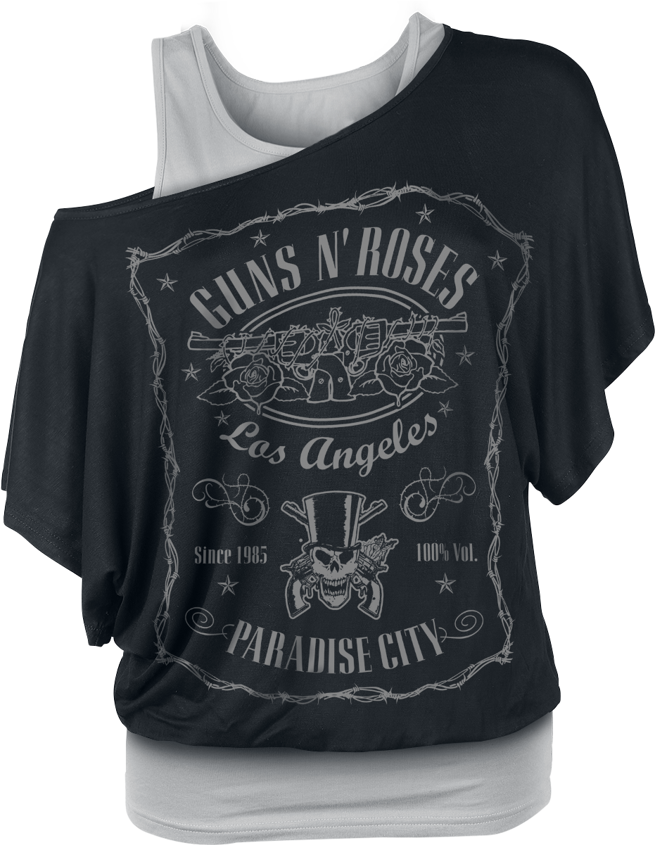 Guns N' Roses - Koszulka Damska Rolling Stones (947x1226), Png Download