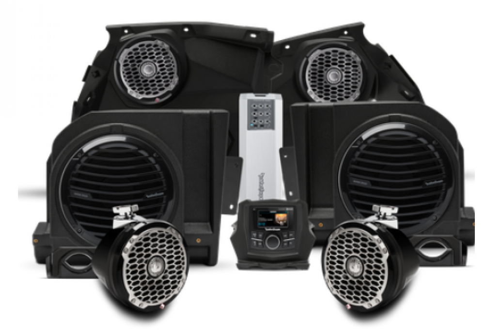 Rockford Fosgate 1000 Watt Stereo, Front Speaker, Subwoofer, - Can Am X3 Off Road Radio Headsets (1000x1000), Png Download