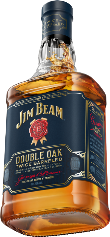 Two Charred Barrels, One Intense Bourbon - Jim Beam Black Extra Aged Bourbon 750ml (591x817), Png Download