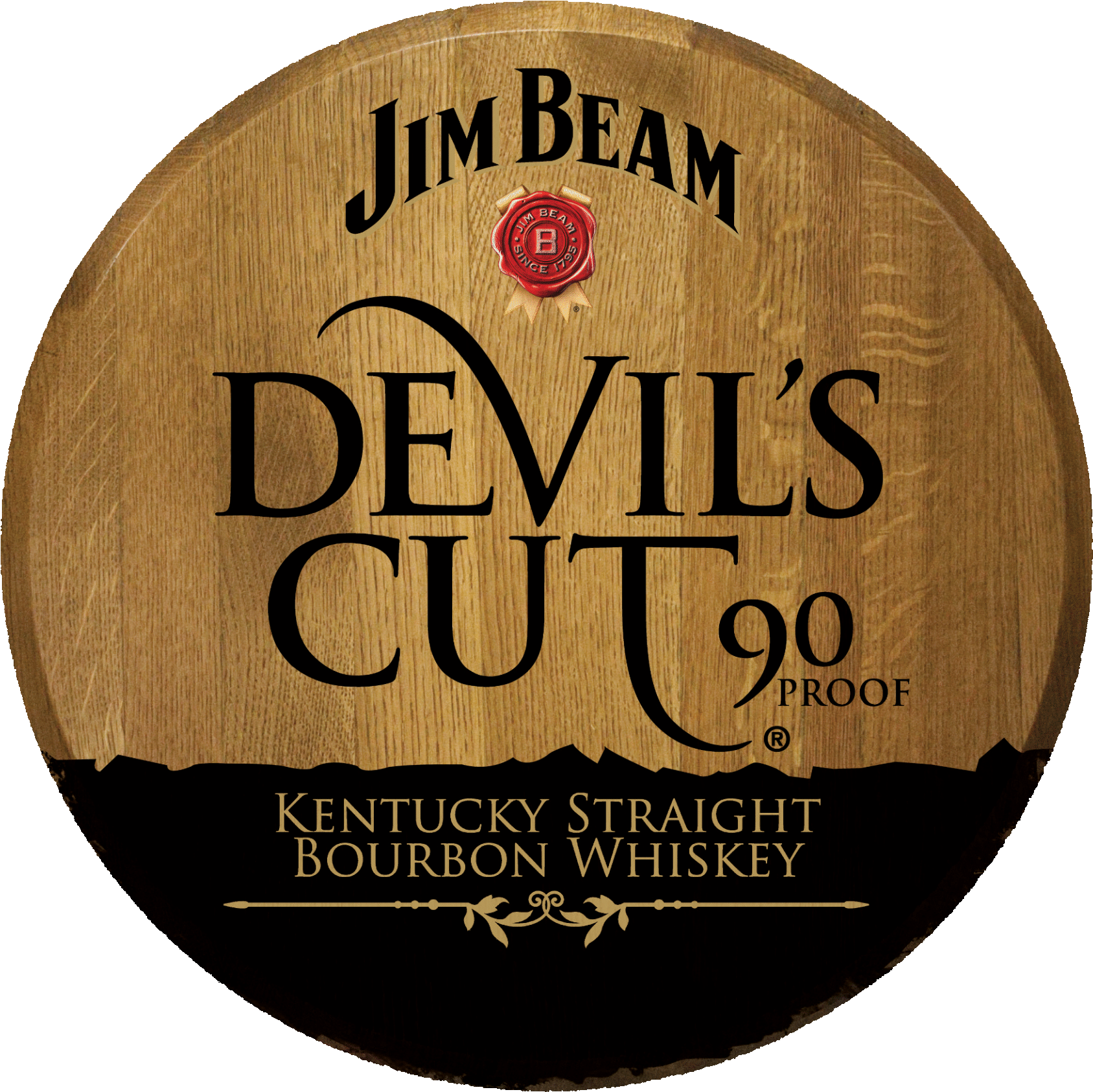 Heart Outline - Jeam Beam Devil's Cut (1704x1698), Png Download
