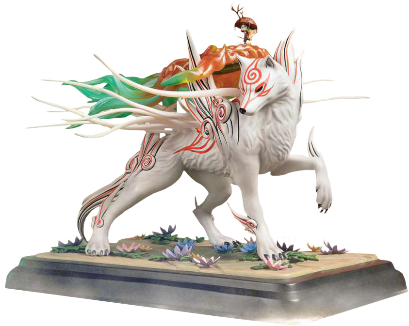 Okami - Puzzle Productions (853x673), Png Download