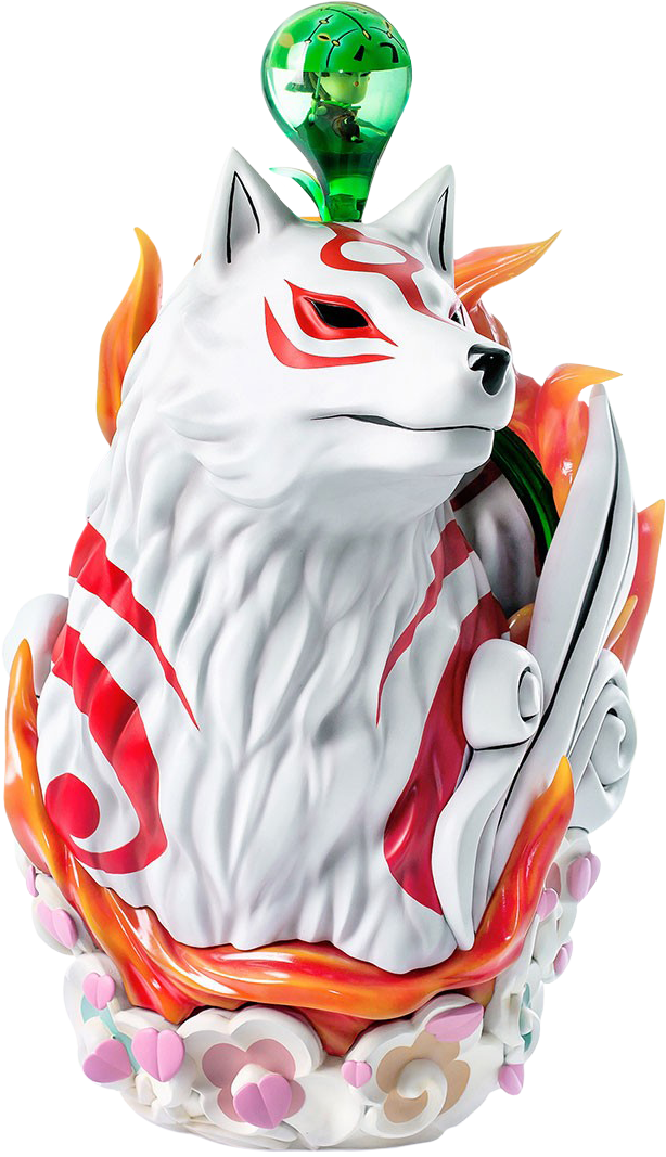1 Scale Life-size Bust - Okami Life Size Bust (614x1067), Png Download