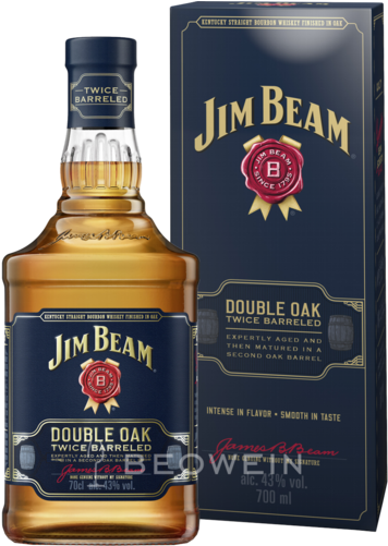 Jim Beam Double Oak Bourbon Whiskey 0,7 L - Jim Beam Double Oak (500x500), Png Download