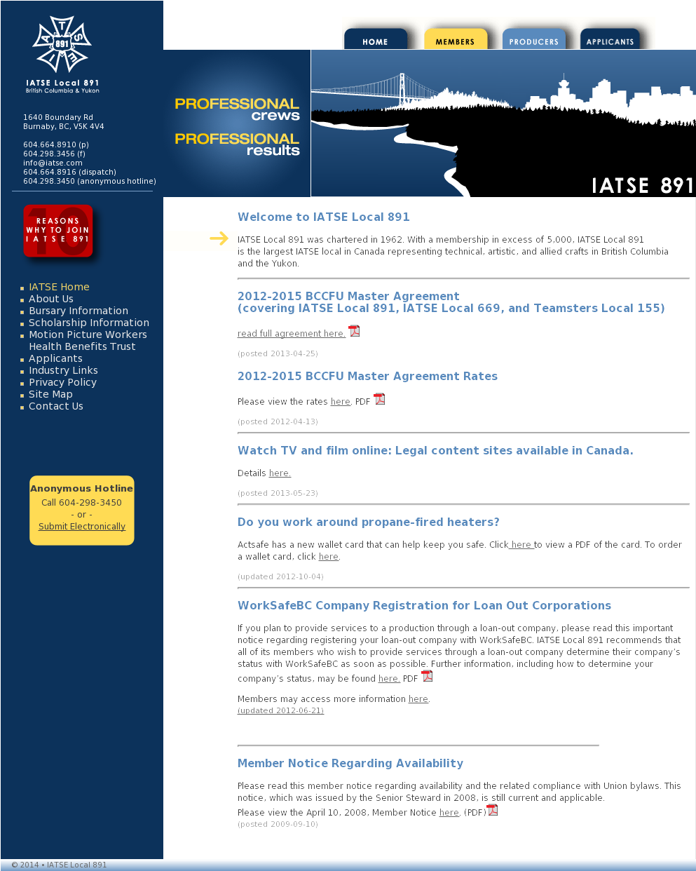 Iatse Local 891 Competitors, Revenue And Employees - Web Page (1024x1311), Png Download