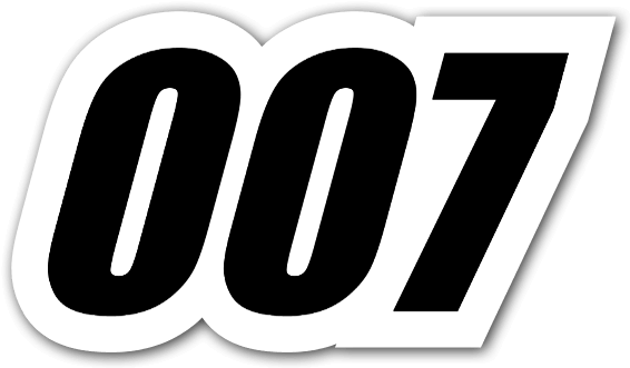 007 Sticker - Race Car Number Png (600x360), Png Download