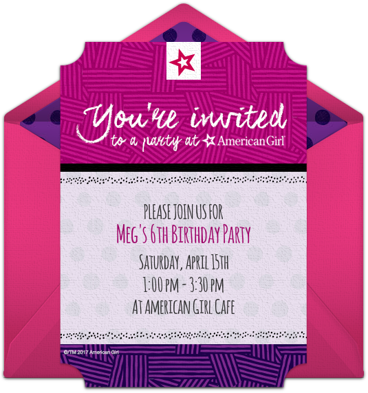 American Girl - American Girl Party (650x650), Png Download