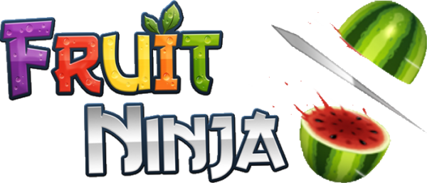 Fruit Ninja - Fruit Ninja Logo (600x257), Png Download