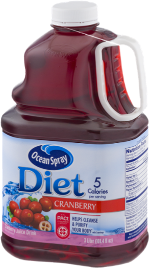 Ocean Spray Diet Cranberry Juice, - Ocean Spray Cranberry Diet Pact (363x600), Png Download