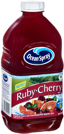 Ocean Spray Juice Cocktail, Cherry - 64 Fl Oz Bottle (600x600), Png Download